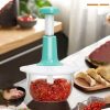 Manual Hand Push Chopper | Multi-functional Vegetable Meat Grinder, Grater, Chopper -2 Liter (random Color)