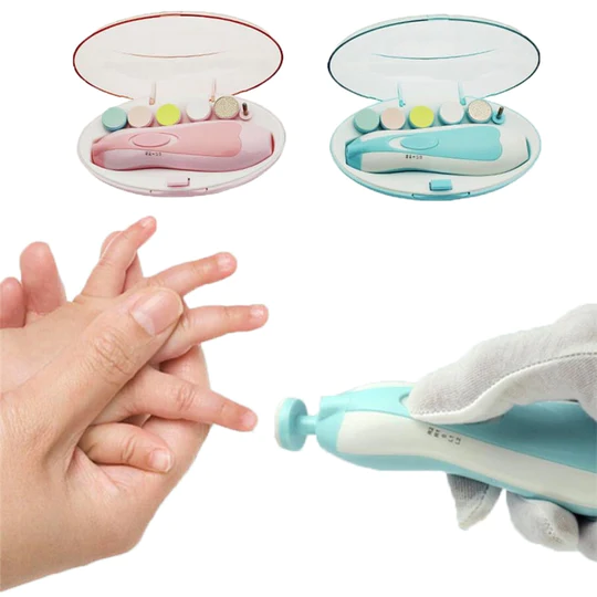 6 in 1 Electric Nail Grinder, Electric Baby Nail Trimmer CHILDREN'S Scissors, Baby Nail Care, Nail Trimmer Manicure,