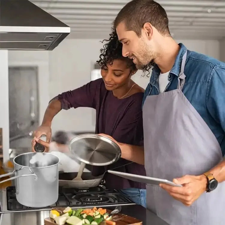 Stainless Steel Deep Fryer Pot With Strainer – Heavy-duty Frying Pan For Home Kitchen Use – 1200ml Oil Capacity
