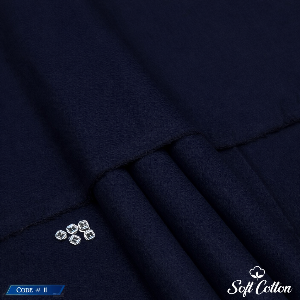 Men’s Unstitched Soft Cotton Plain Suit