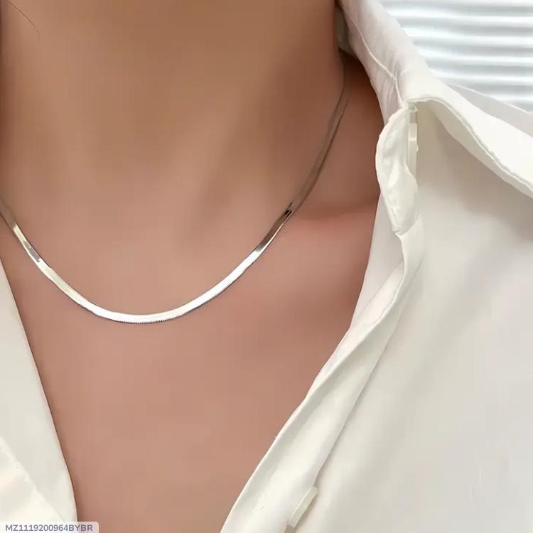 Funky Resin Polish Stainless Steel Chain – Unisex Street Style Necklace