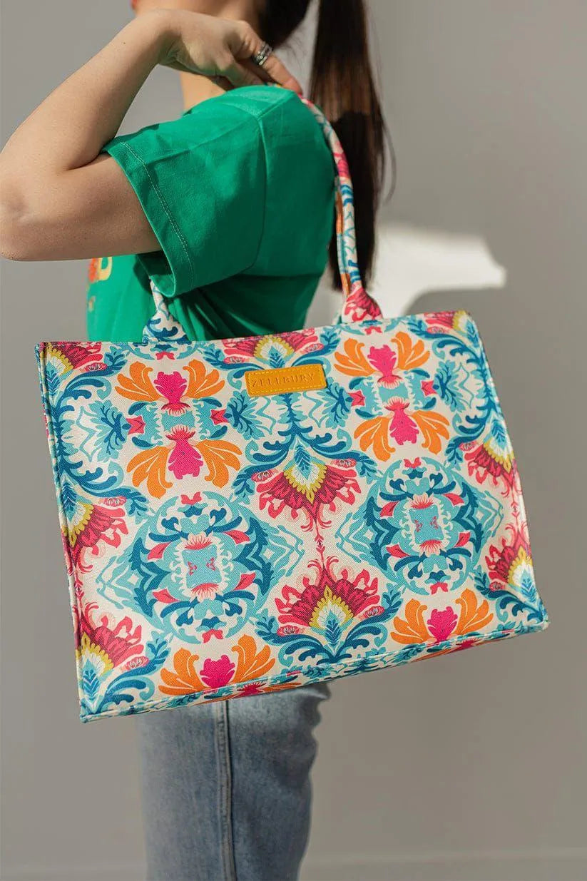 Girl's Canvas Printed Tote Bag – Big Size, High Quality