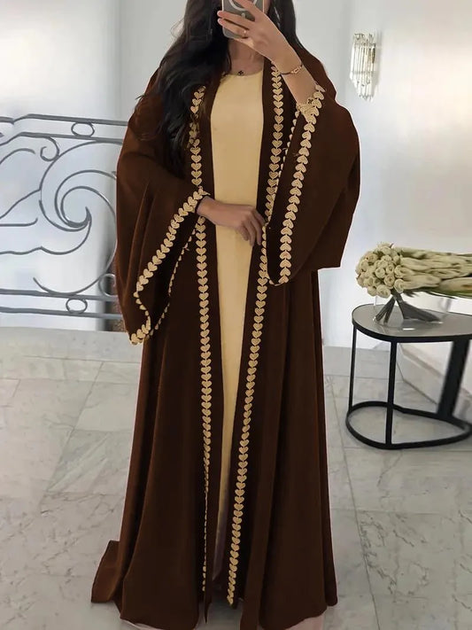 Embroidered Classic Abaya (Without Stoller)