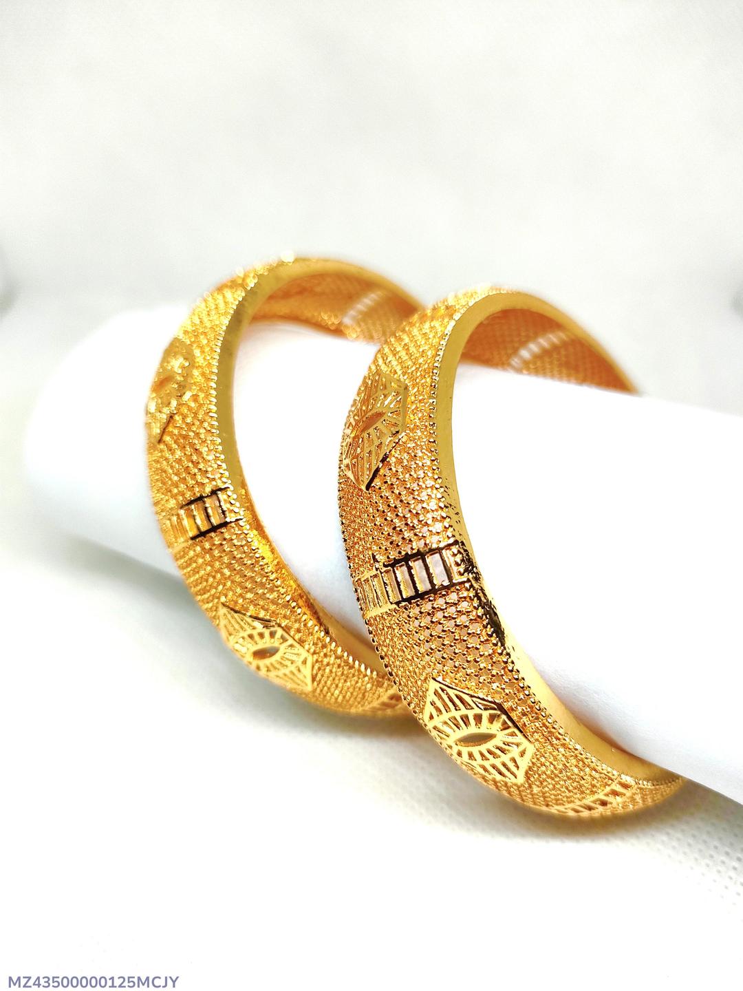 2 Pcs Golden Kara Bangle