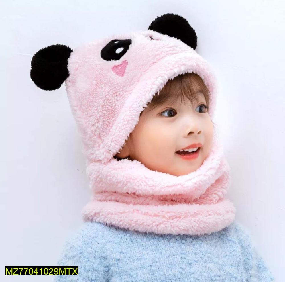 Kid’s Wool Beanie Cap with Neck Warmer | Soft, Warm & Comfortable Winter Set