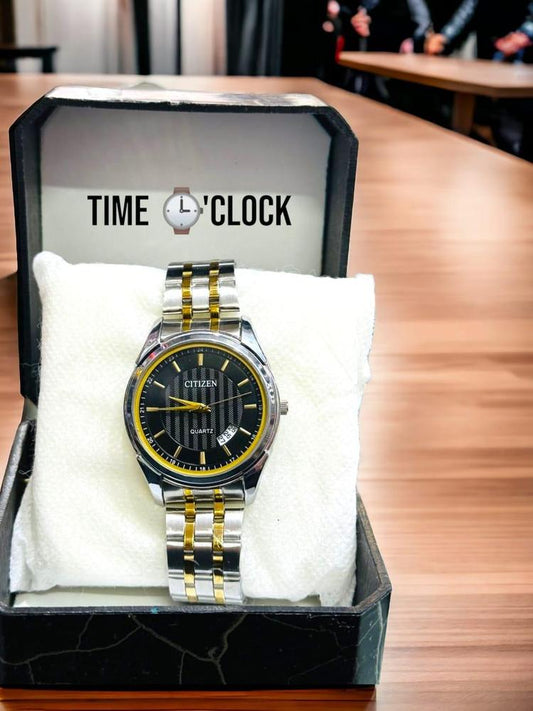 Men’s Premium Round Steel Watch – Elegant Everyday Timepiece