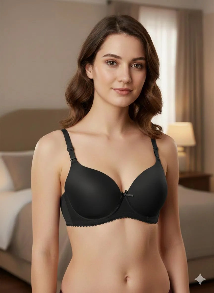 Malai Padded Bra – Comfortable & Lightweight (Lace Detail)