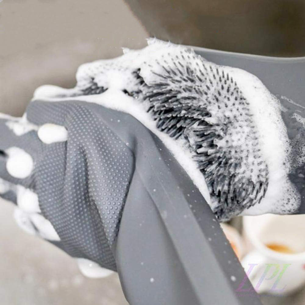 Silicone Waterproof Washing Gloves — Multi-Purpose Cleaning Made Easy