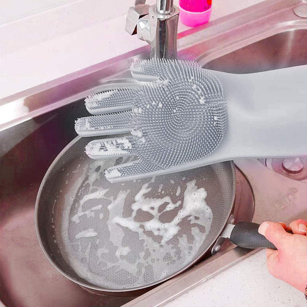 Silicone Waterproof Washing Gloves — Multi-Purpose Cleaning Made Easy
