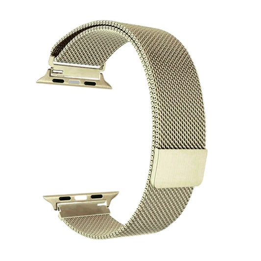 Gold | Apple Watch Milanese Magnetic Loop Strap | Stainless Steel Band | 42mm / 44mm / 45mm