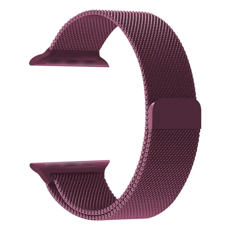 Rose Pink | Apple Watch Milanese Magnetic Loop Strap | Stainless Steel Band | 42mm / 44mm / 45mm
