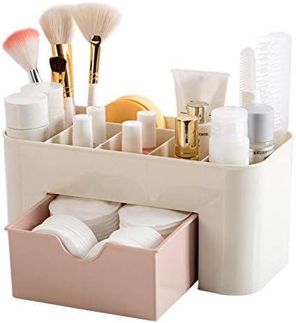 Plastic Makeup Organizer | Make Up Brush StoragWie Box th Drawer | Desktop Cosmetics Storage Box Division | Office Desk Organiser | Stationery Storage Box