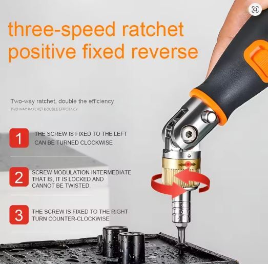Ratchet Corner 10 in 1 Screwdriver Set