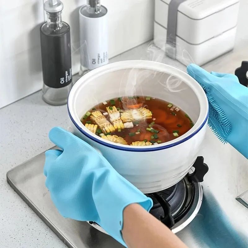 Silicone Waterproof Washing Gloves — Multi-Purpose Cleaning Made Easy