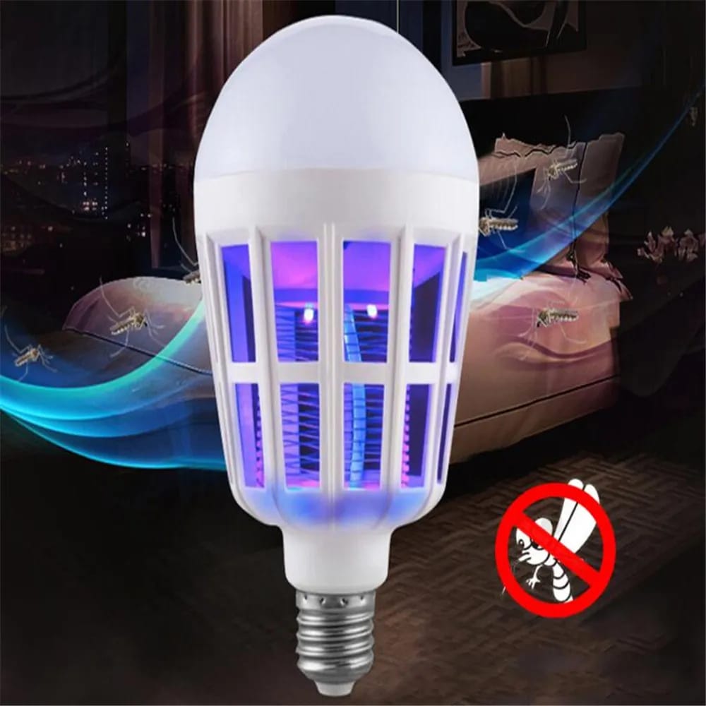 2-in-1 LED Mosquito Killer Bulb |  Insect Zapper Light | Silent, Odorless, Energy Saving