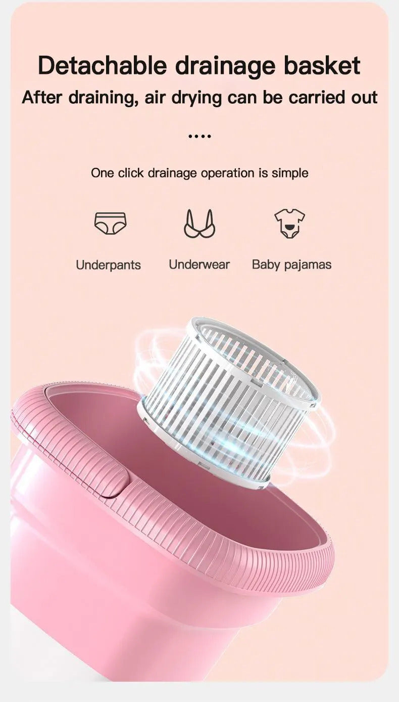 Portable Mini Folding Washing Machine