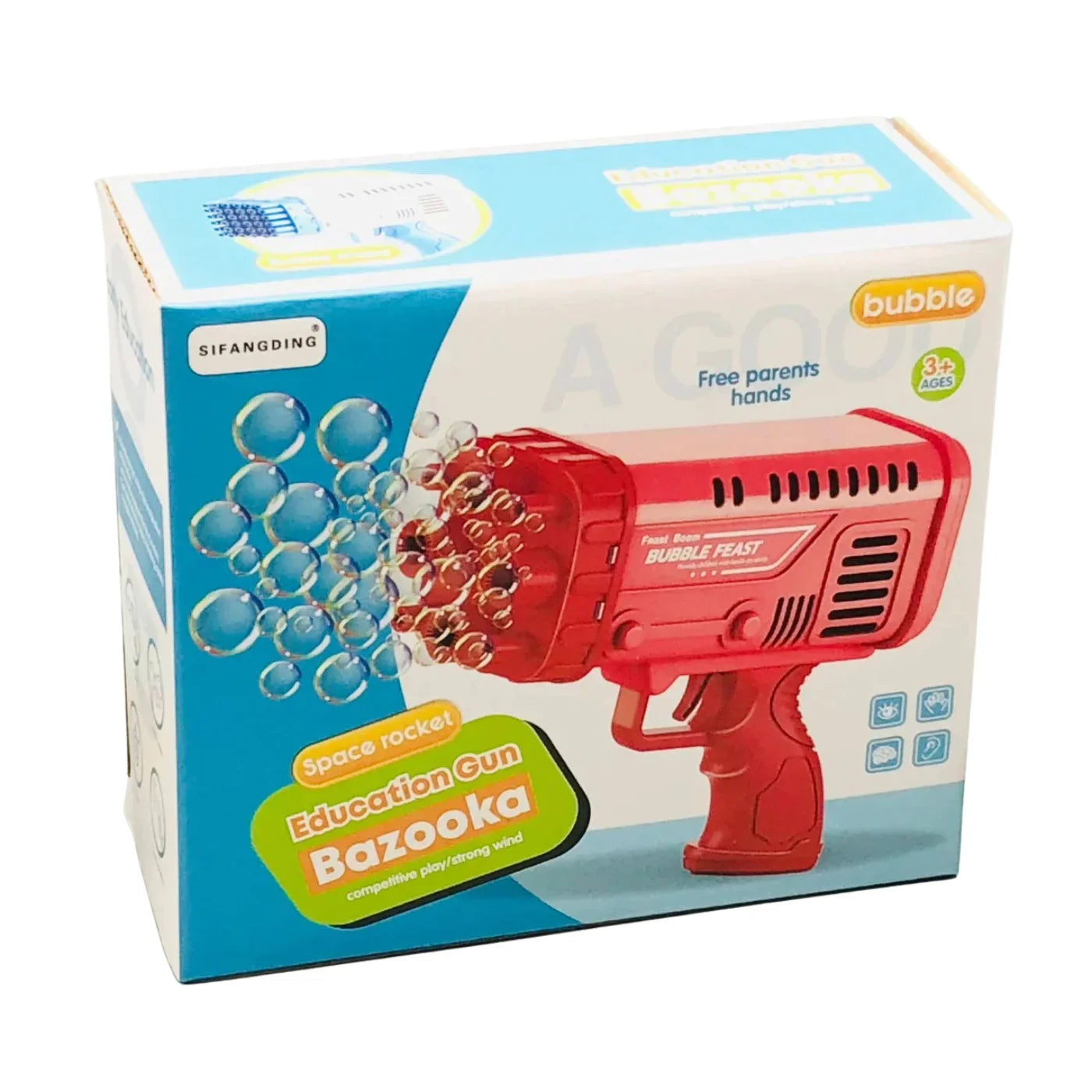 Bazooka Bubble Water Gun | Rechargeable Bubble Blaster Toy for Kids | Outdoor Fun