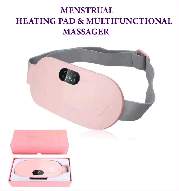 eating Pad women Period Pain Cramp Relief Belt -Portable Menstrual Heating Pad, Heated Belly Belt for Menstrual Cramp Relief with 3 Heat Levels and 4 Modes, Electric Belt Massage for Women and Girls - Electric Massager Machine for Women