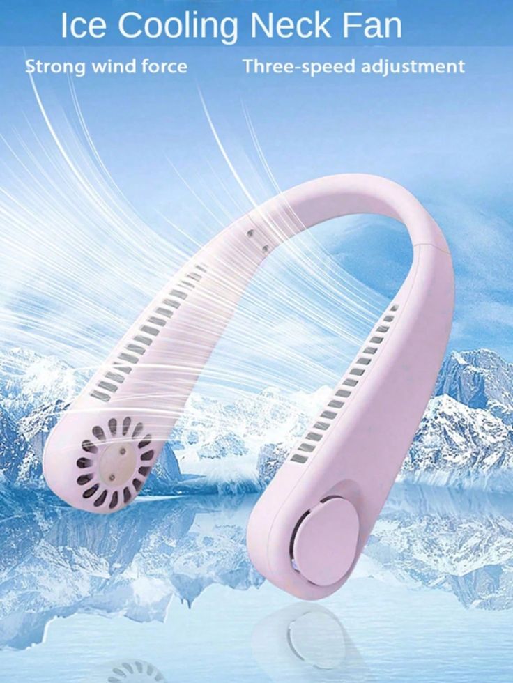 Portable Neck Fan – USB Rechargeable, Bladeless, Hands-Free
