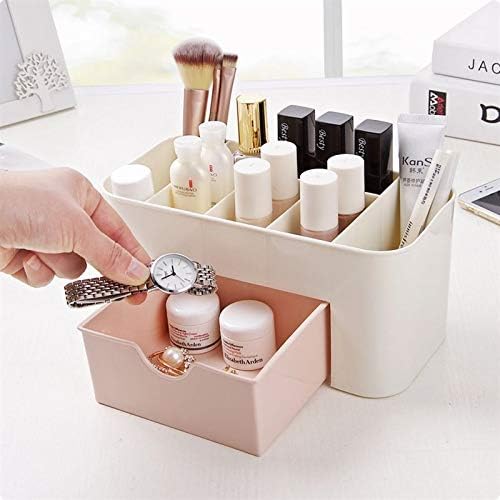 Plastic Makeup Organizer | Make Up Brush StoragWie Box th Drawer | Desktop Cosmetics Storage Box Division | Office Desk Organiser | Stationery Storage Box