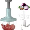 Manual Hand Push Chopper | Multi-functional Vegetable Meat Grinder, Grater, Chopper -2 Liter (random Color)