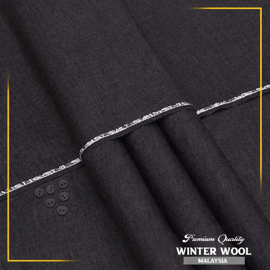 Men’s Unstitched Wool Plain Suit