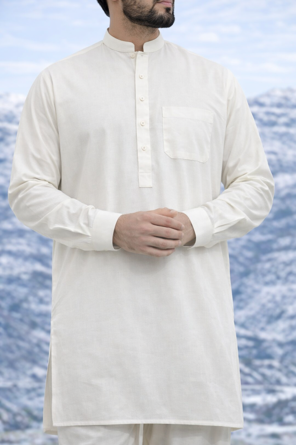 Men’s Unstitched Cotton Sotton Plain Suit