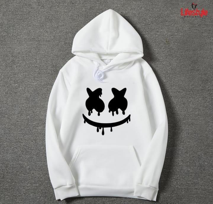 Men’s Cotton Graphic Hoodie – Markhor Skull Design | Sublimation Print | Black