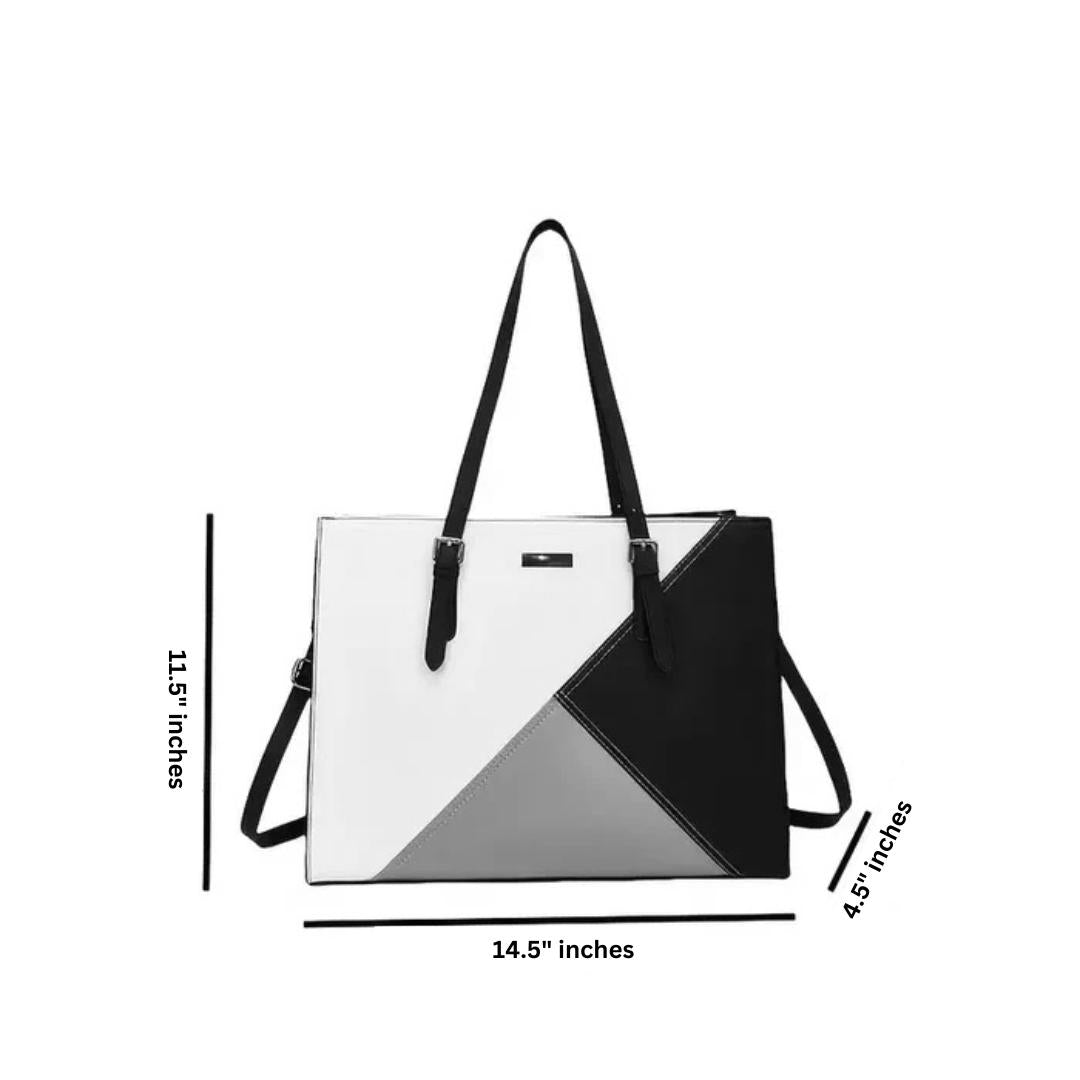 Women’s PU Leather Tote Bag – Elegant & Functional Office Companion