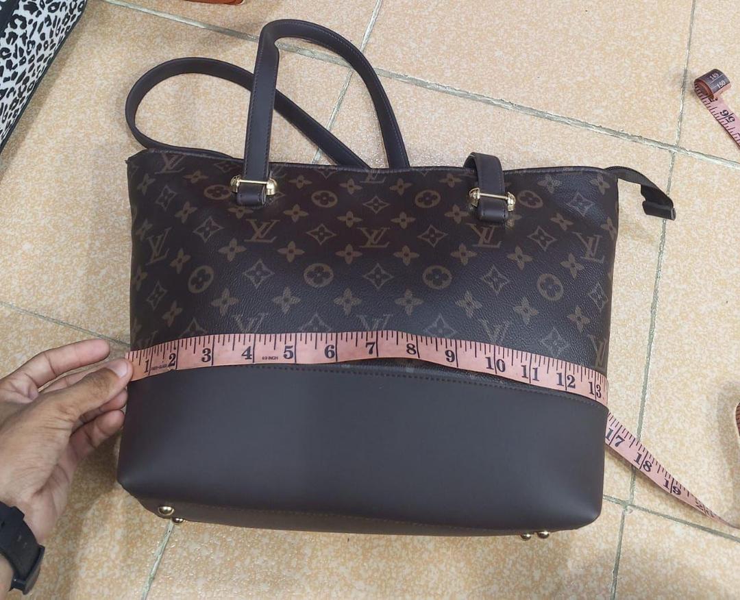 Girl's Rexine Printed Tote Bag – 2Pc Set