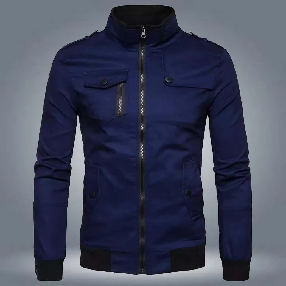 Men’s Fleece Plain Bomber Jacket