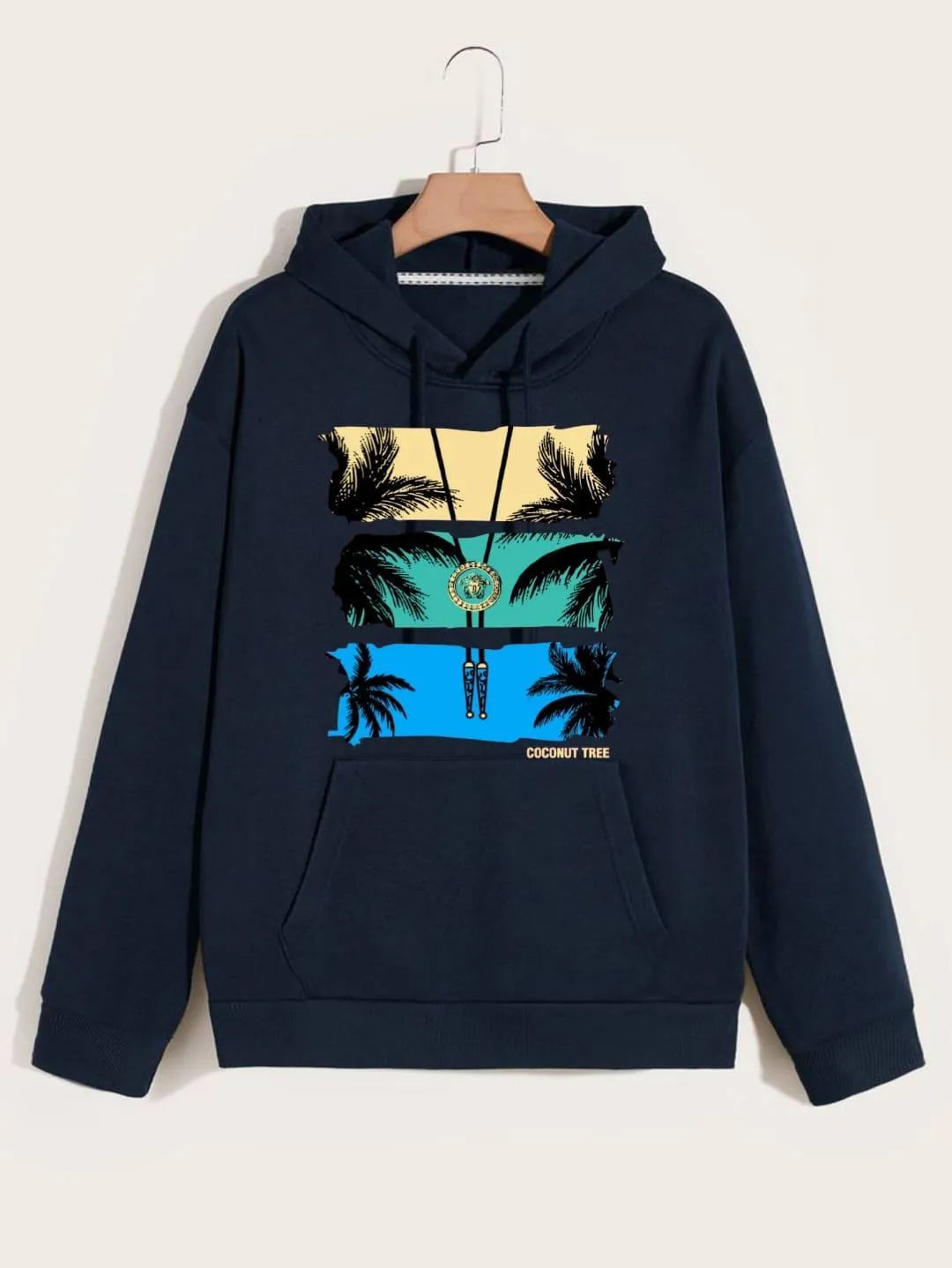 Men's Fleece Printed Hoodie