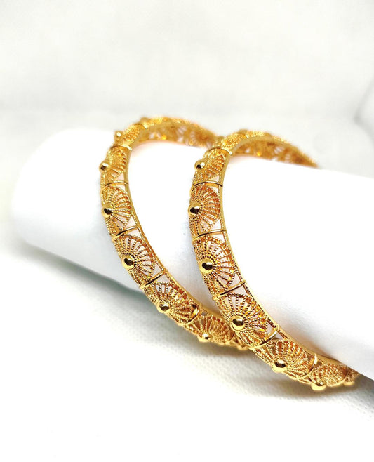 2 Pcs Golden Kara Bangle