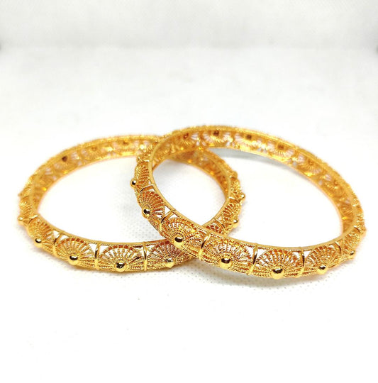 2 Pcs Golden Kara Bangle