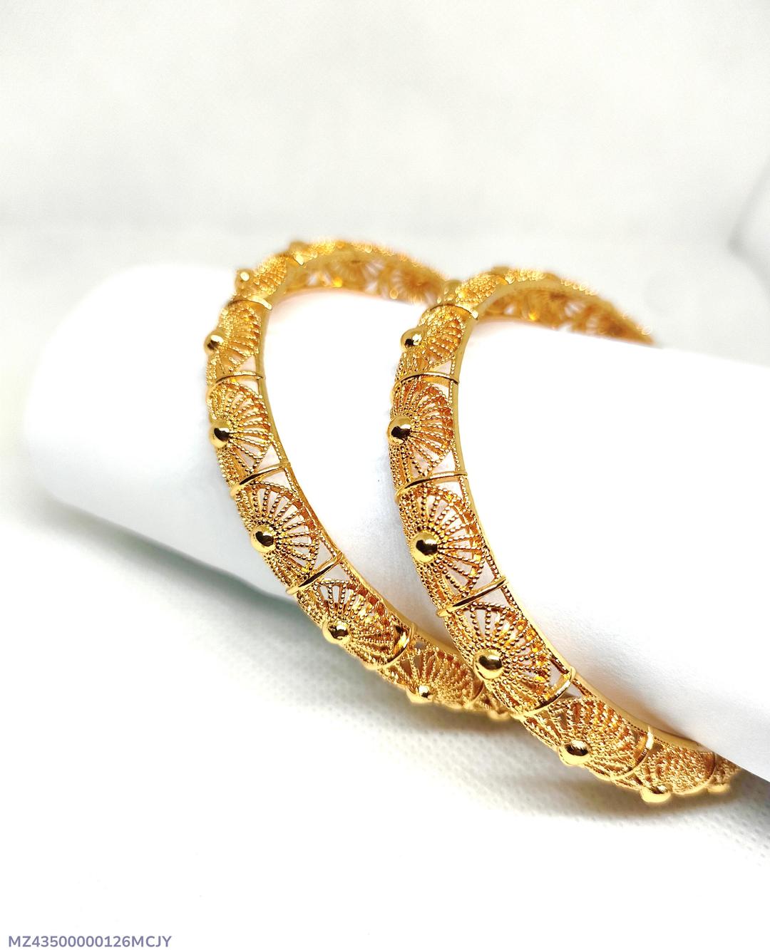 2 Pcs Golden Kara Bangle