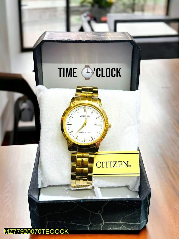 Men’s Premium Round Steel Watch – Elegant Everyday Timepiece