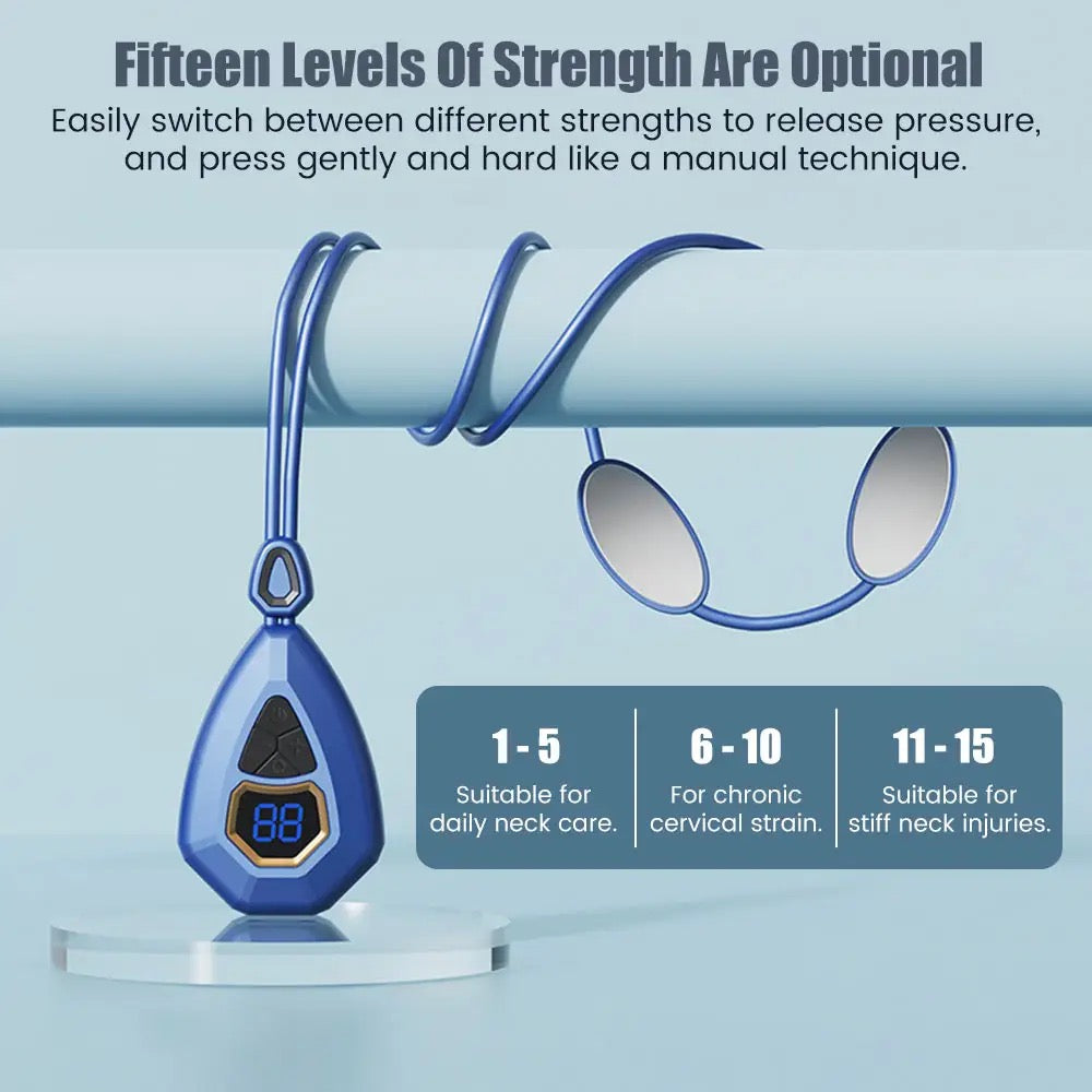 Smart Neck Massager EMS + Heating – Portable Pain Relief