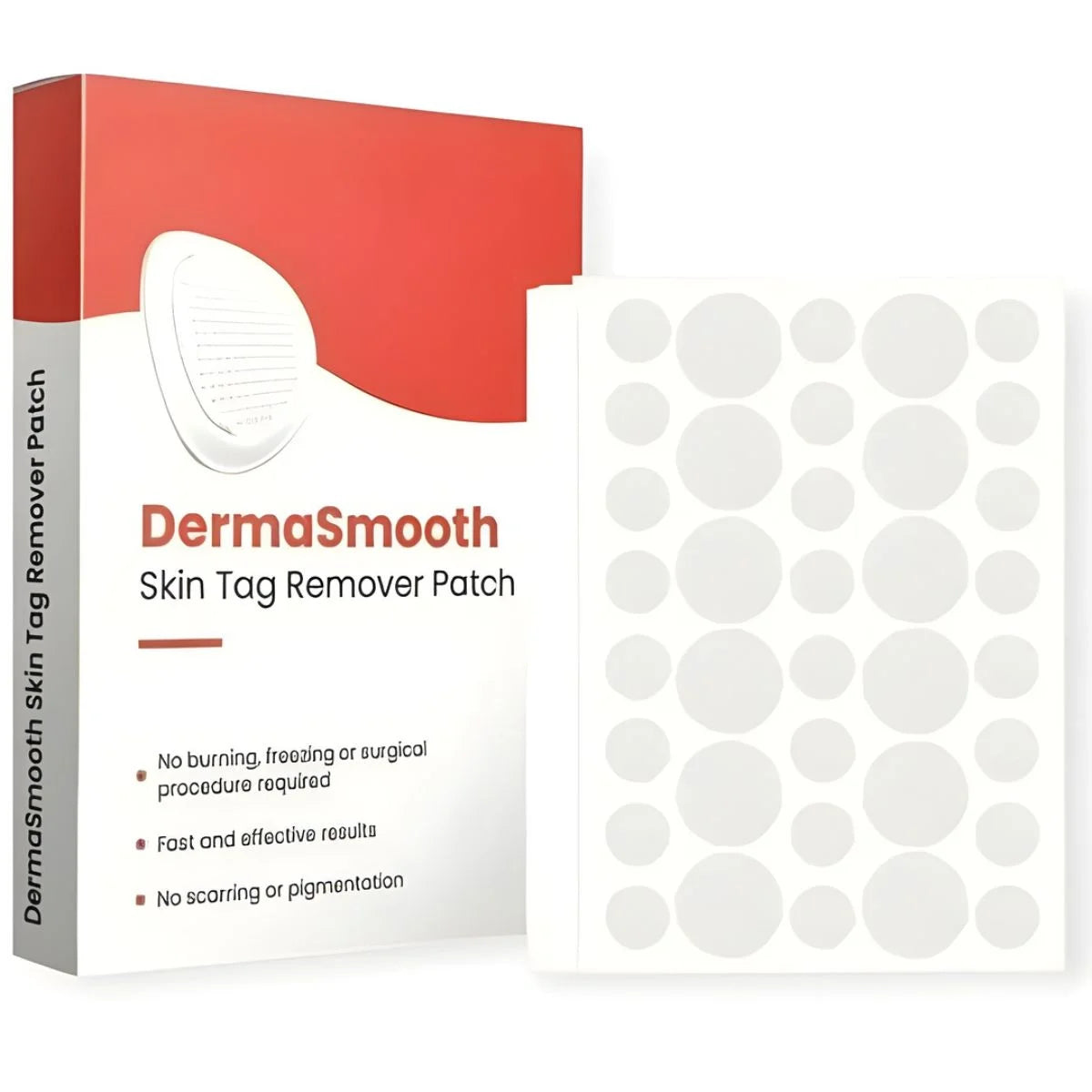 DermaSmooth Skin Tag Remover Patch | Fast, Safe & Painless Skin Tag & Mole Removal | Nano-Microneedle Technology | 72 Patches