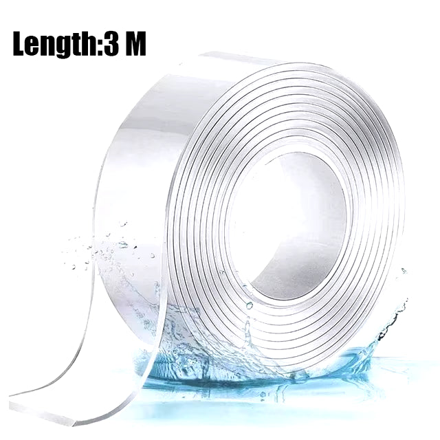 Nano Tape | 3M Double-Sided Transparent Tape | Reusable, Washable & Traceless Gel Grip for Home & Office