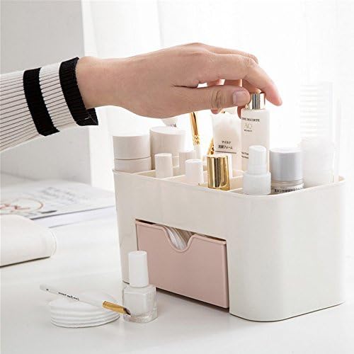 Plastic Makeup Organizer | Make Up Brush StoragWie Box th Drawer | Desktop Cosmetics Storage Box Division | Office Desk Organiser | Stationery Storage Box