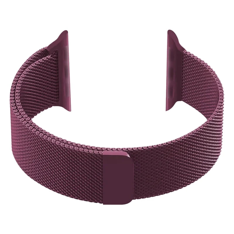 Rose Pink | Apple Watch Milanese Magnetic Loop Strap | Stainless Steel Band  | 42mm / 44mm / 45mm