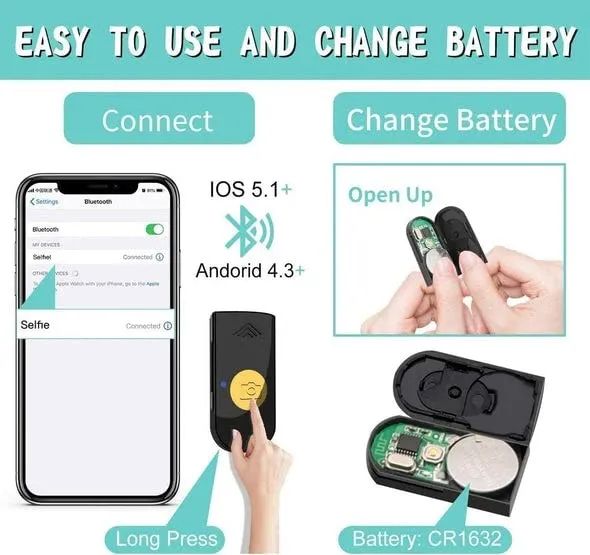 R1S Bluetooth Selfie Stick with Remote & Selfie Light – 3-in-1 Multifunctional Tripod Stand