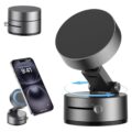 Magnetic Wireless Phone Holder with Foldable Suction Grip for Secure Mounting