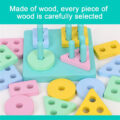 Wooden Puzzle Toddler Toys Shapes Sorter
