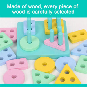 Wooden Puzzle Toddler Toys Shapes Sorter