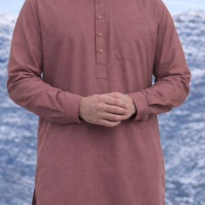 Men’s Unstitched Soft Cotton Plain Suit – Pink