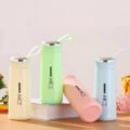 Nice Bottle | 400ml Mini Flask Glass Water Bottle with Vacuum Insulation | Temperature Resistant | Random Colors