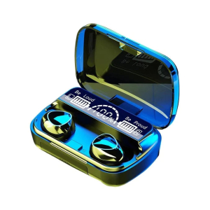 M10 Damix V 5.3 Bluetooth Wireless Earbuds with LED Display, Touch Control, and Long Battery Life