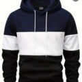 Fleece Plain Hoodie – Blue