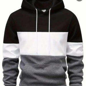 Fleece Plain Hoodie – Grey